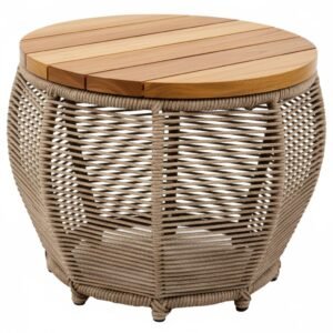 Mesa auxiliar meio barril