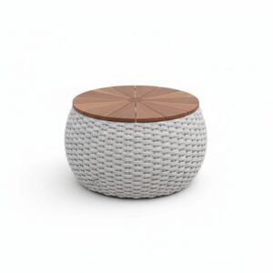 Mesa de centro barril fechado