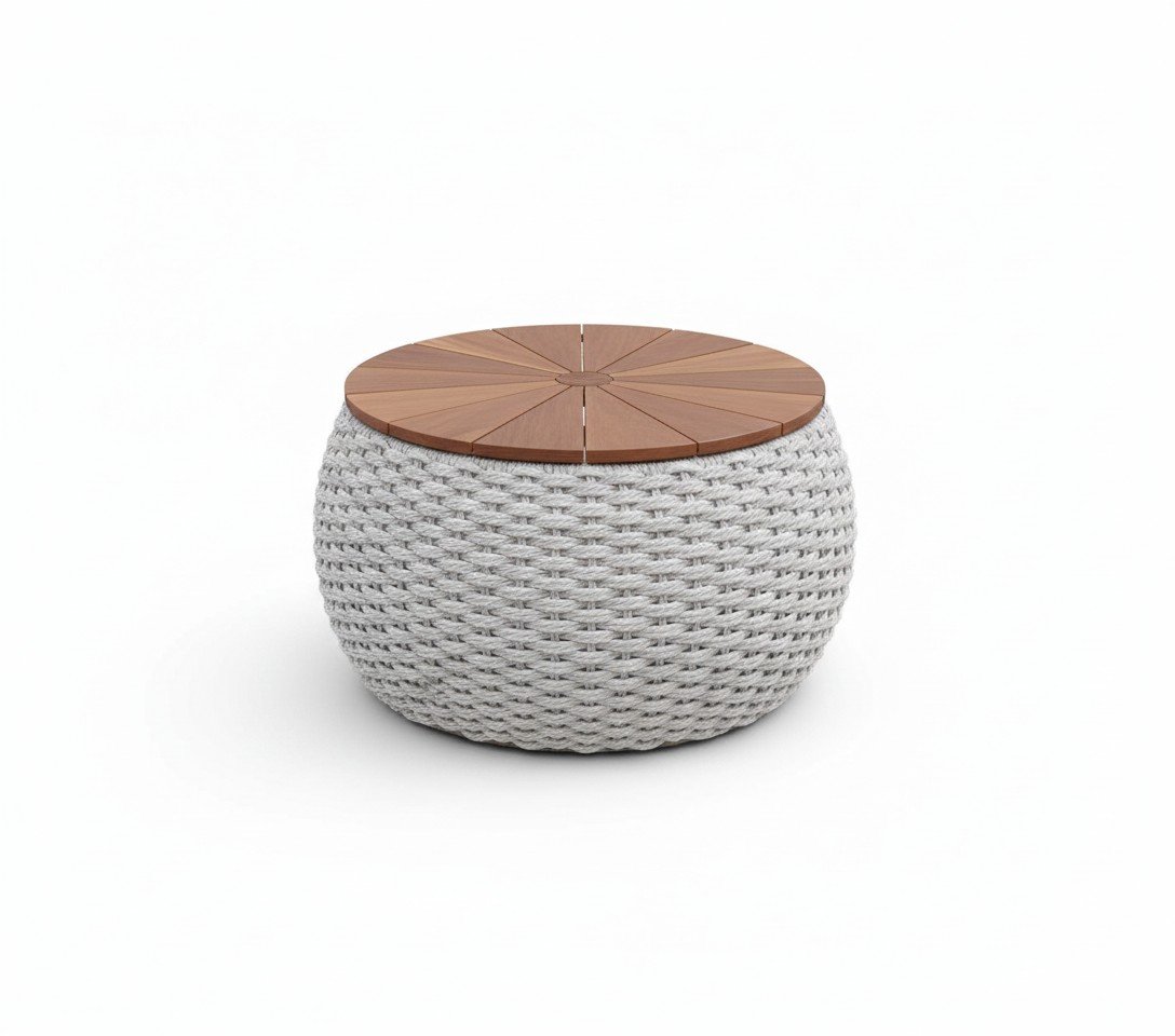 Mesa de centro barril fechado